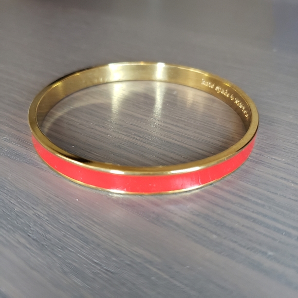 Kate Spade Coral and Gold Bangle - Picture 6 of 6